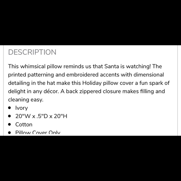 NWT Pier1 Santa Stop Sign Cover With Pillow Added - Picture 8 of 8